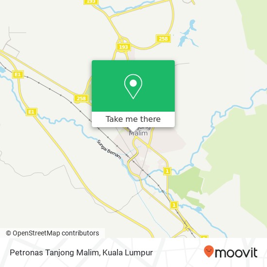 Petronas Tanjong Malim map
