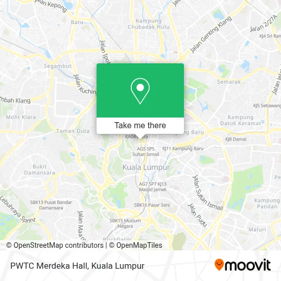 PWTC Merdeka Hall map