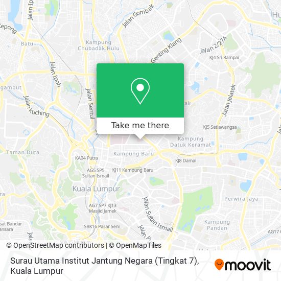 Surau Utama Institut Jantung Negara (Tingkat 7) map