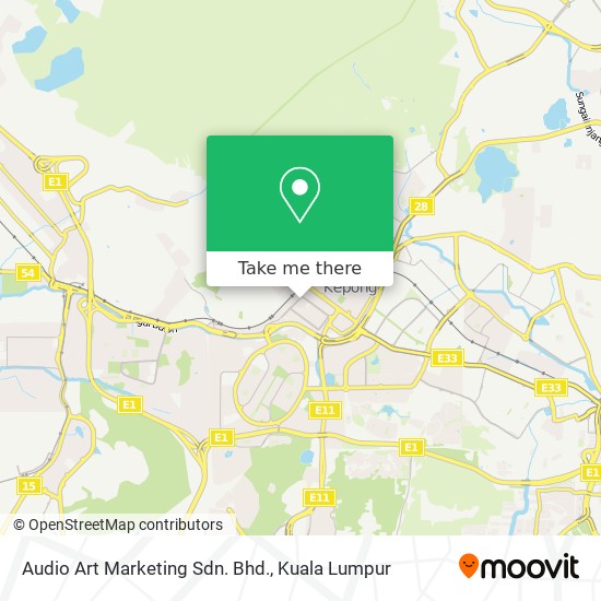 Audio Art Marketing Sdn. Bhd. map