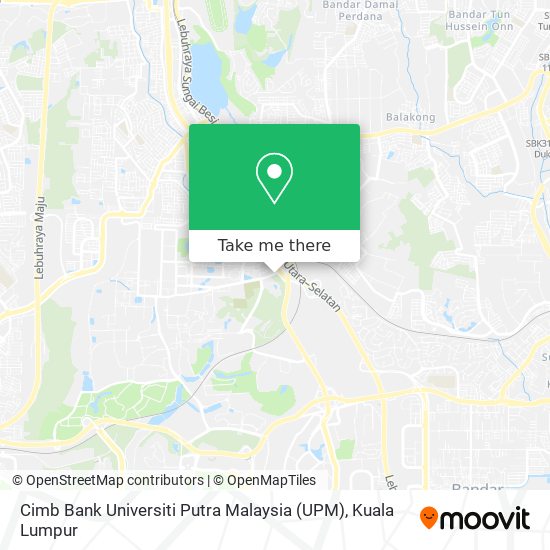 Cimb Bank Universiti Putra Malaysia (UPM) map