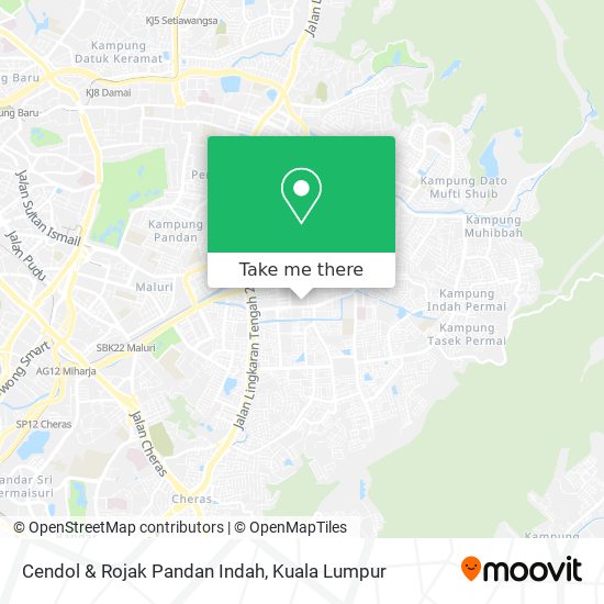 Cendol & Rojak Pandan Indah map