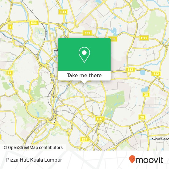 Pizza Hut map