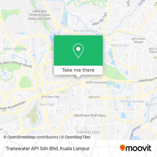 Transwater API Sdn Bhd map