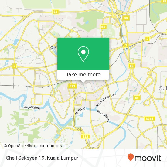 Shell Seksyen 19 map