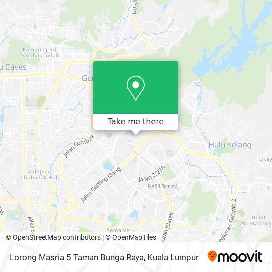 Lorong Masria 5 Taman Bunga Raya map