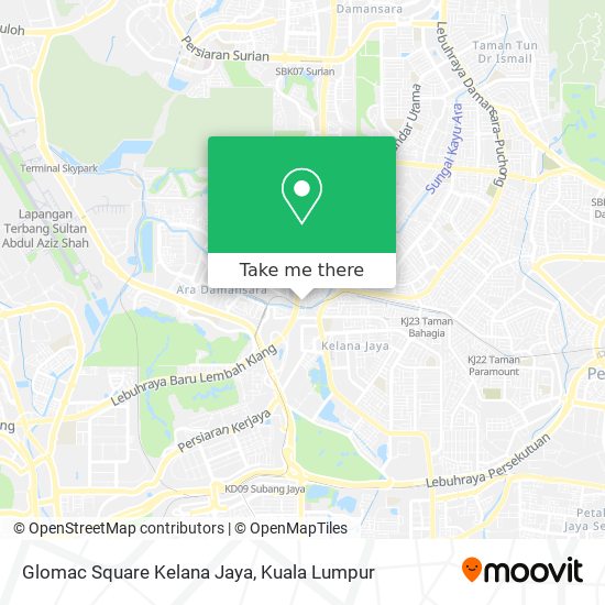 Peta Glomac Square Kelana Jaya