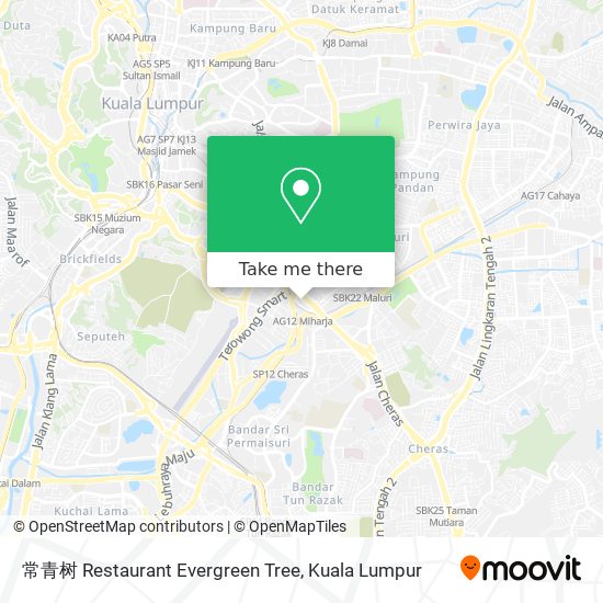 常青树 Restaurant Evergreen Tree map
