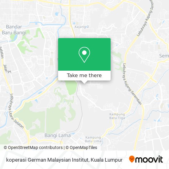 Peta koperasi German Malaysian Institut