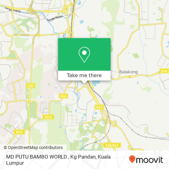 MD PUTU BAMBO WORLD , Kg Pandan map