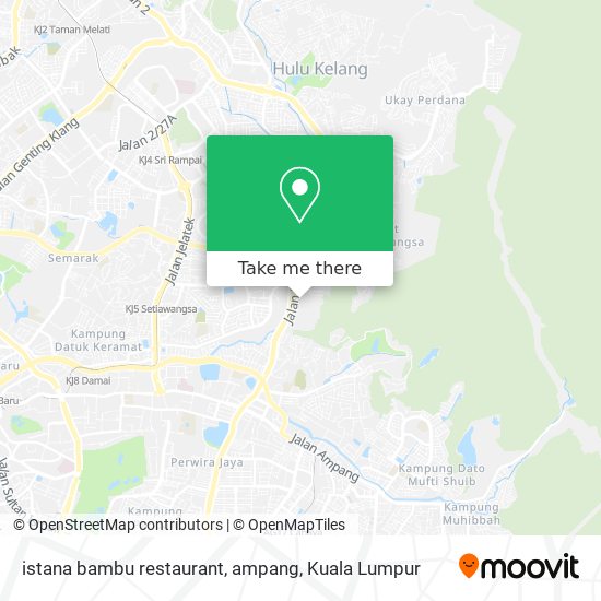 Peta istana bambu restaurant, ampang