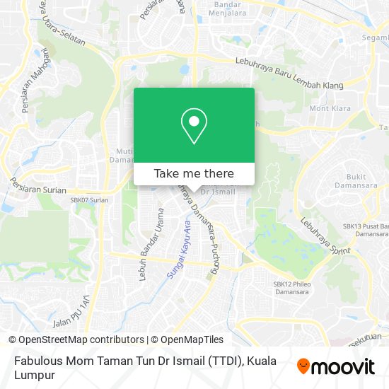 Fabulous Mom Taman Tun Dr Ismail (TTDI) map