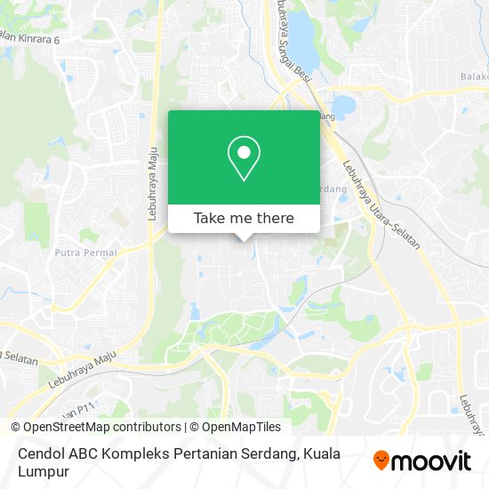 Cendol ABC Kompleks Pertanian Serdang map