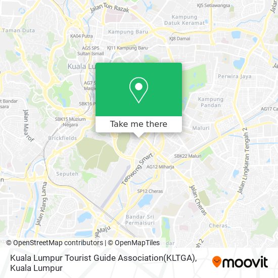 Peta Kuala Lumpur Tourist Guide Association(KLTGA)