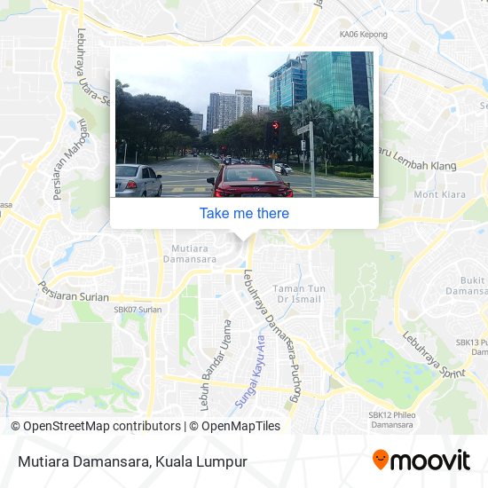 Mutiara Damansara map