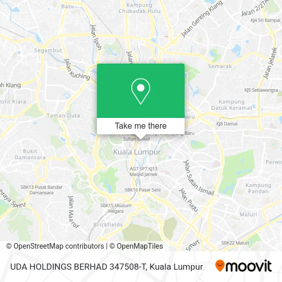 Peta UDA HOLDINGS BERHAD 347508-T