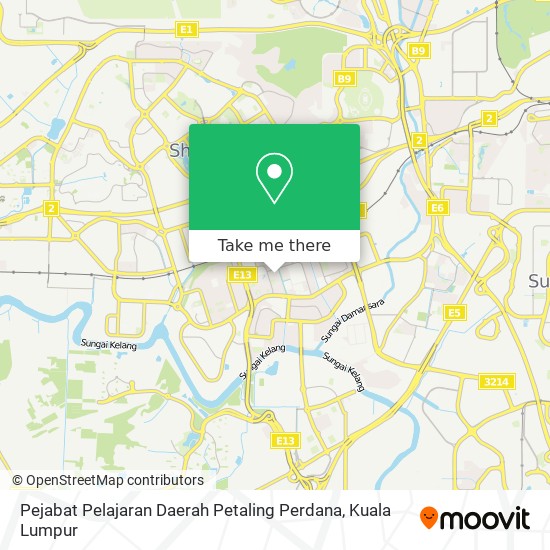 Pejabat Pelajaran Daerah Petaling Perdana map