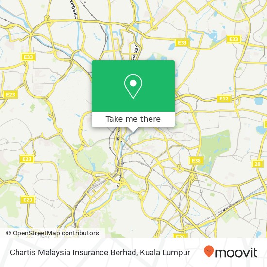 Peta Chartis Malaysia Insurance Berhad