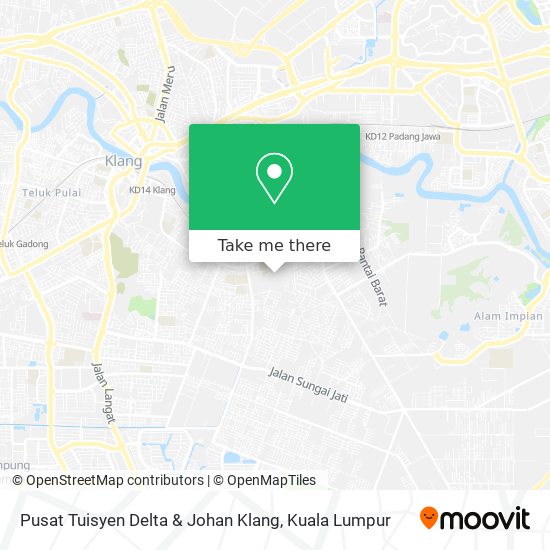 Peta Pusat Tuisyen Delta & Johan Klang