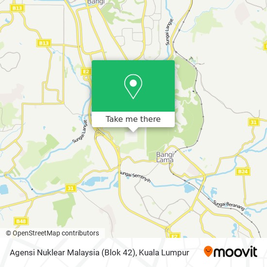 Peta Agensi Nuklear Malaysia (Blok 42)