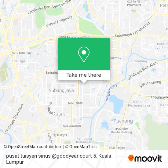 pusat tuisyen sirius @goodyear court 5 map