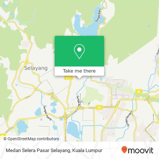 Medan Selera Pasar Selayang map
