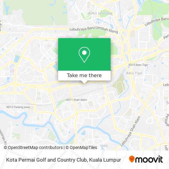 Kota Permai Golf and Country Club map