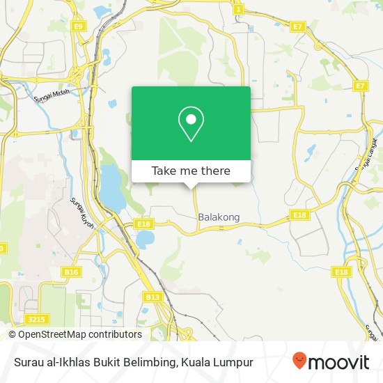 Surau al-Ikhlas Bukit Belimbing map
