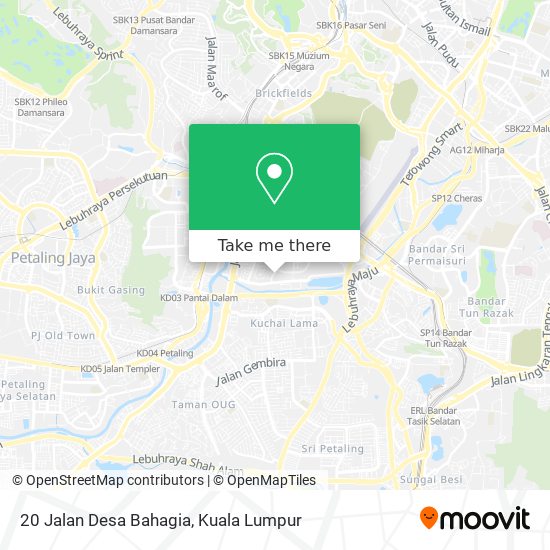 20 Jalan Desa Bahagia map