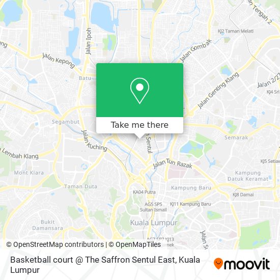 Basketball court @ The Saffron Sentul East map
