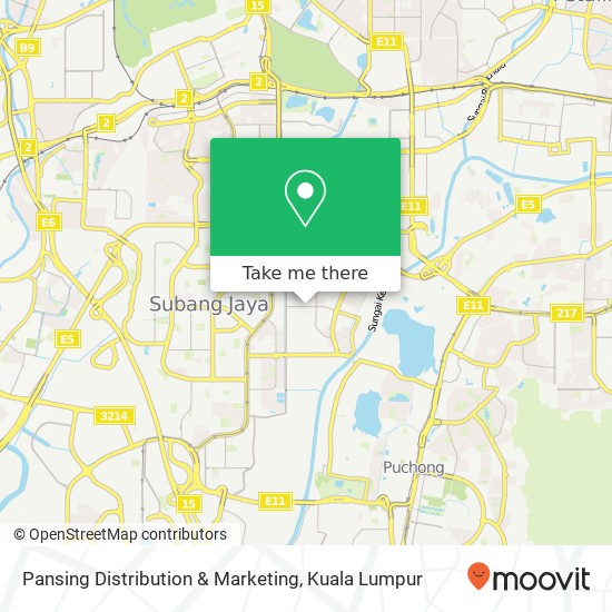 Pansing Distribution & Marketing map