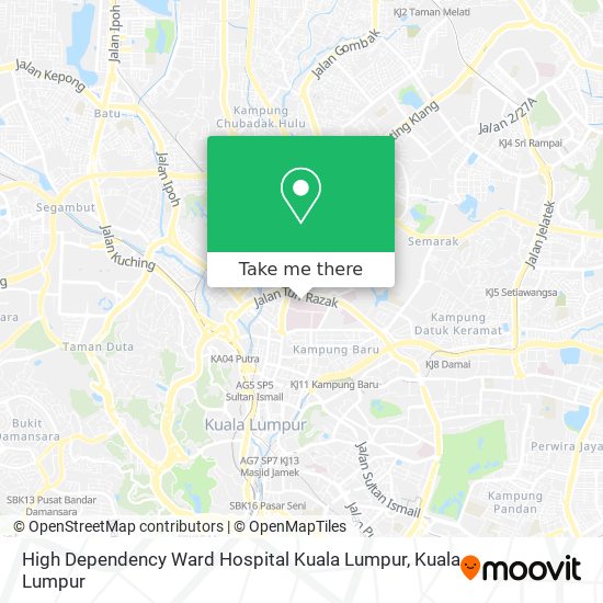 Peta High Dependency Ward Hospital Kuala Lumpur