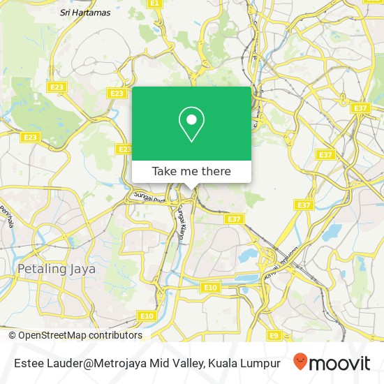 Estee Lauder@Metrojaya Mid Valley map