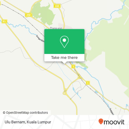 Ulu Bernam map