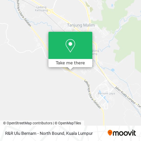 Peta R&R Ulu Bernam - North Bound