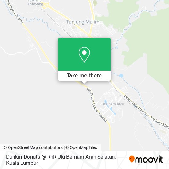 Dunkin' Donuts @ RnR Ulu Bernam Arah Selatan map