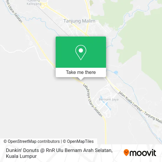 Dunkin' Donuts @ RnR Ulu Bernam Arah Selatan map