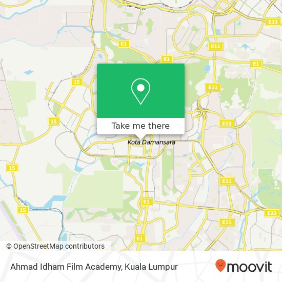 Ahmad Idham Film Academy map