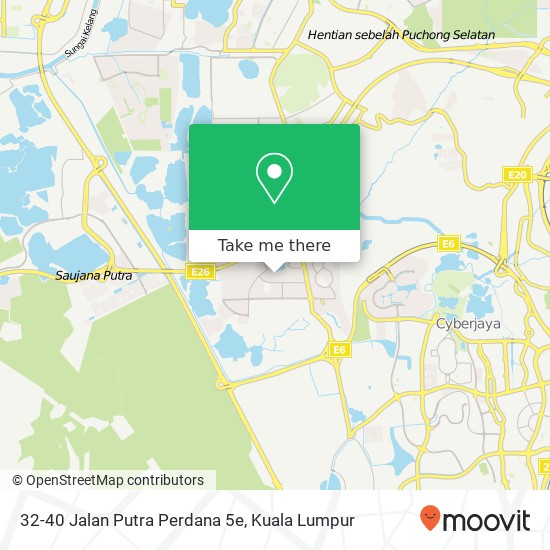 Peta 32-40 Jalan Putra Perdana 5e