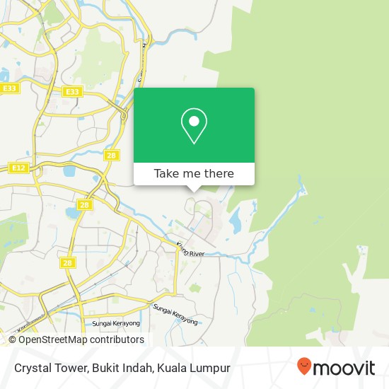 Crystal Tower, Bukit Indah map