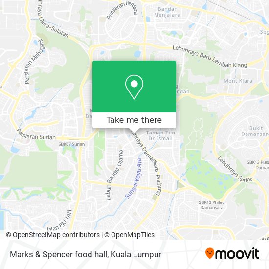 Marks & Spencer food hall map