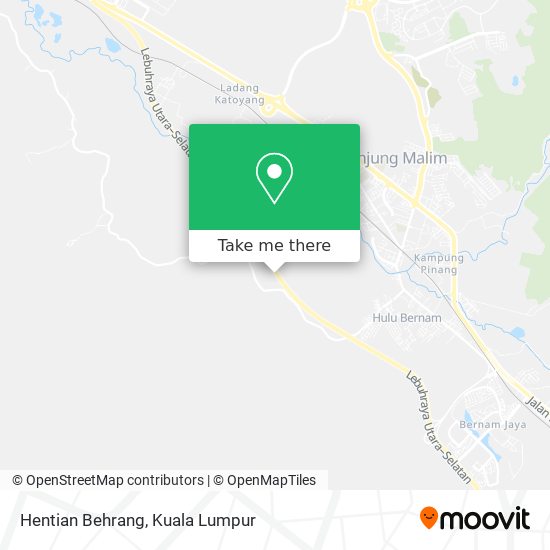 Hentian Behrang map