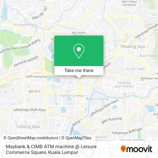 Maybank & CIMB ATM machine @ Leisure Commerce Square map