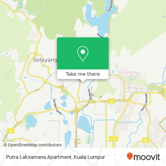 Putra Laksamana Apartment map