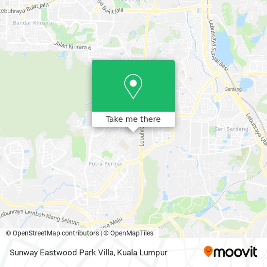 Sunway Eastwood Park Villa map
