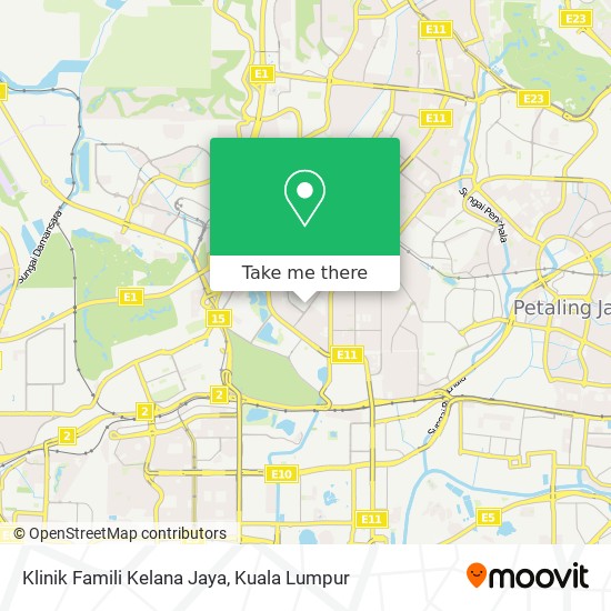 Klinik Famili Kelana Jaya map