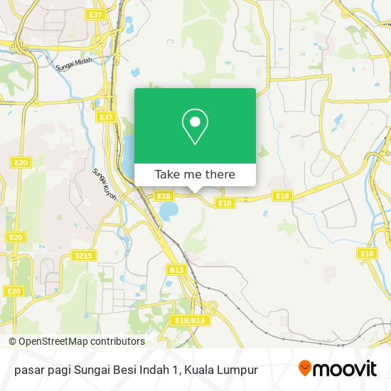 pasar pagi Sungai Besi Indah 1 map