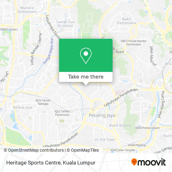 Heritage Sports Centre map