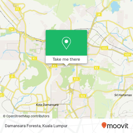 Damansara Foresta map