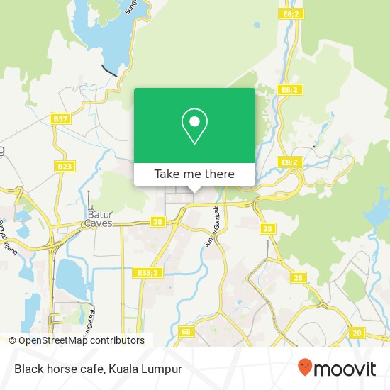 Black horse cafe map